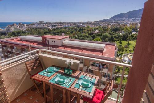 Benalmádena estudio JJupiter 250 m del mar con vistas al mar piscinas