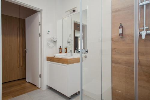Vonios kambarys apgyvendinimo įstaigoje ShortStayPoland Apartamenty