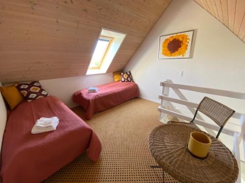 Кровать или кровати в номере Skagen Motel