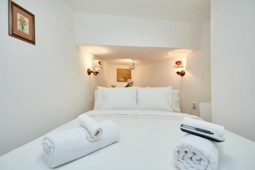 Posteľ alebo postele v izbe v ubytovaní Apartment Villa Ahava Buža