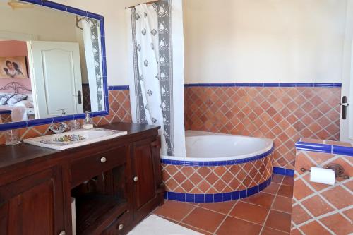 Phòng tắm tại Villa Rural La Condesa