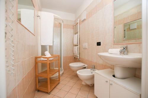 Koupelna v ubytování Residenza Alba - Molveno