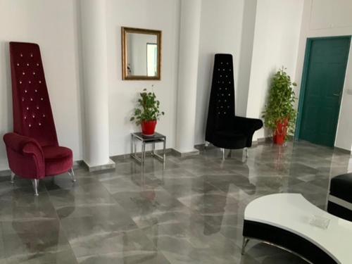 Χώρος καθιστικού στο Villa Elie