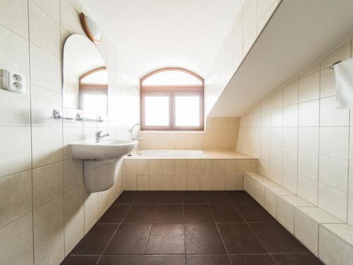 Koupelna v ubytování Penzion Atlas