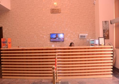 
A television and/or entertainment center at Fawzy Hotel
