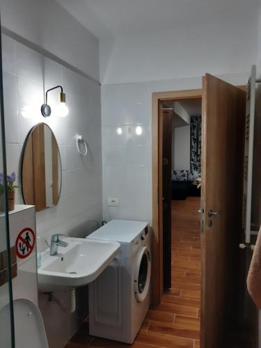 Kúpeľňa v ubytovaní Apartament la malul Marii Negre 2