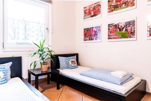 Ένα ή περισσότερα κρεβάτια σε δωμάτιο στο Casa BARvaria