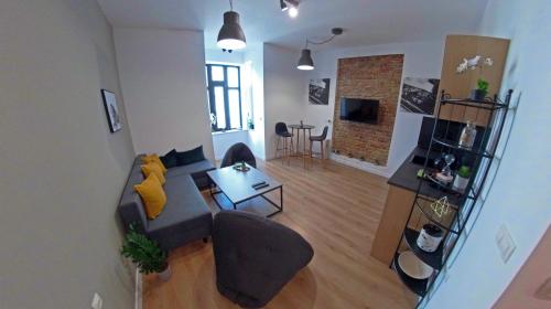 TV a/nebo společenská místnost v ubytování MiTRa Luxury Apartments