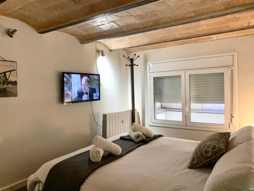 Posteľ alebo postele v izbe v ubytovaní Dalí Residence