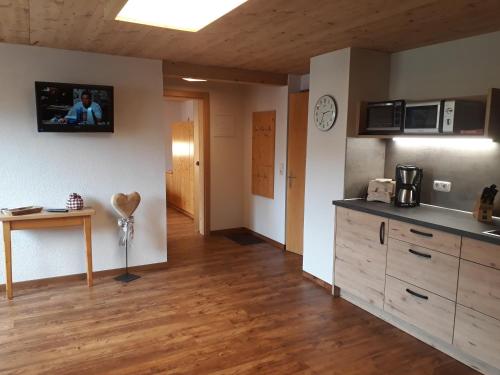 Cuisine ou kitchenette dans l'établissement Biobauernhof Vilshof