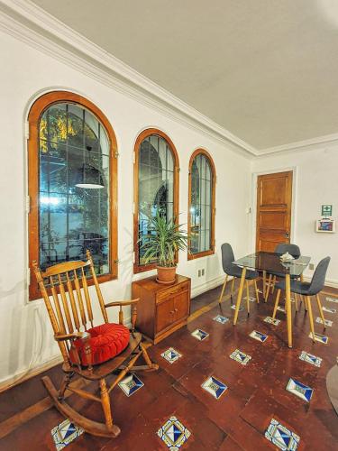 Χώρος καθιστικού στο Hostal Boutique Casa La Barca