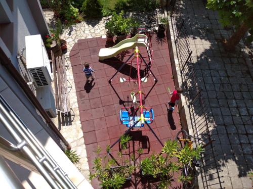 an overhead view of a childrens playground at Guest House Niya Chernomorets in Chernomorets