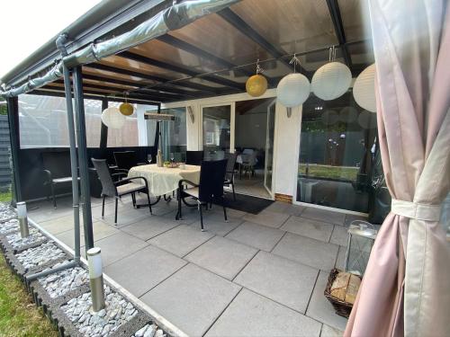 Balkón nebo terasa v ubytování Moselchalet Koblenz