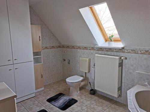 Ванная комната в Ferienhaus Rosenhof