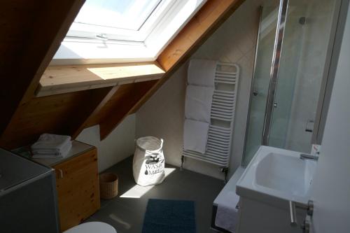 Koupelna v ubytování Moderne 2 Zi - FeWo Weinbergliebe am Tuniberg zwischen Freiburg und Frankreich