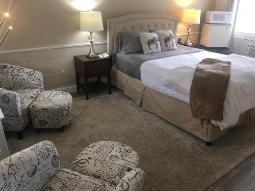 Ένα ή περισσότερα κρεβάτια σε δωμάτιο στο Starlight Lodge North Conway