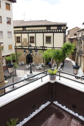 a view from the balcony of a building at Apartamentos La Herradura Terraza in Haro