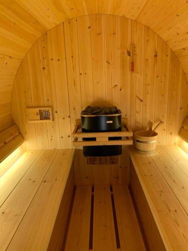 Η κουζίνα ή μικρή κουζίνα στο Duinendaele 232 met sauna bij Plopsaland en natuurreservaat