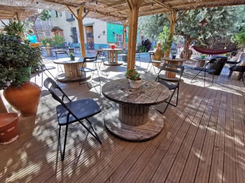 Αίθριο ή υπαίθριος χώρος στο Mucha Masia Hostel Rural Urba