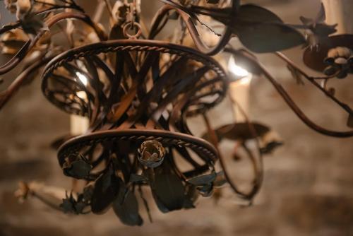 a close up of a plant in a holder at Shortflatt Tower Wings in Bolam