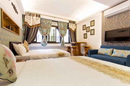Postel nebo postele na pokoji v ubytování Hometown B&B