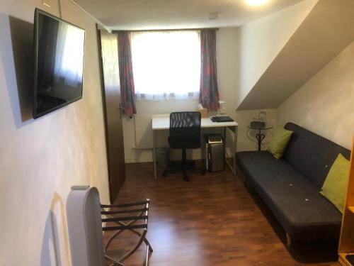 TV a/nebo společenská místnost v ubytování Hotel Freihof