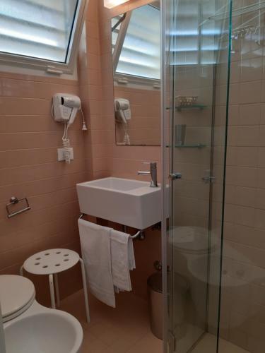 A bathroom at Hotel Brig