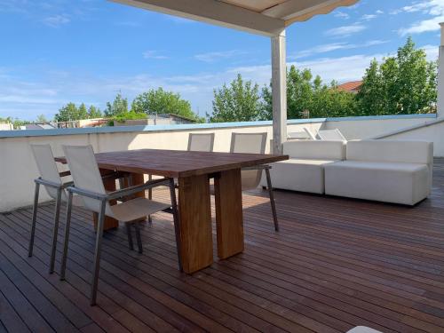 Balkón nebo terasa v ubytování Residence Aida