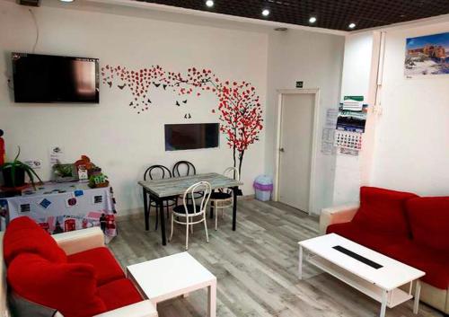 Zona de estar de Albergue Internacional de Teruel City Backpackers