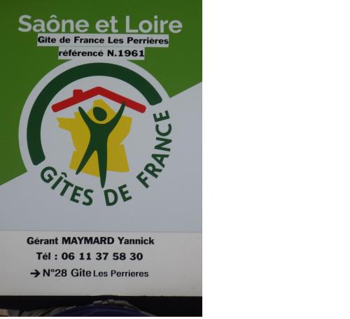 Sijil, anugerah, tanda atau dokumen lain yang dipamerkan di Gite 1 Les Perrières 6 personnes Bourgogne Maison entre Autun et Le Creusot TGV Maymard Yannick