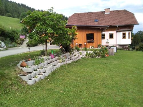 Zahrada ubytování Ferienhaus Gstoderblick
