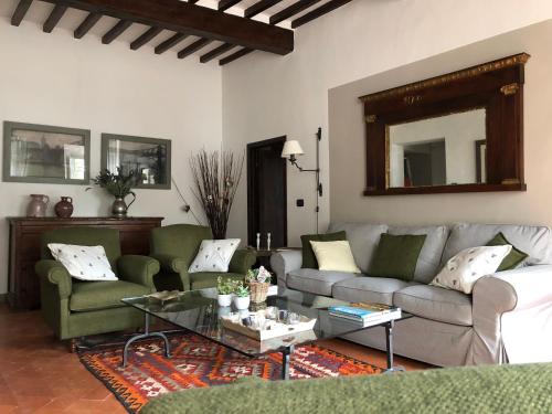 Posezení v ubytování Casa Capanni alla Fila