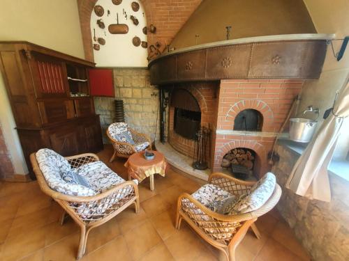 Χώρος καθιστικού στο Agriturismo Monteroseo