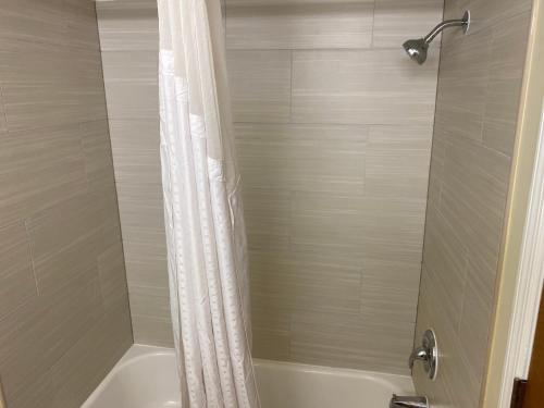 A bathroom at Bellevue Hotel and Suites