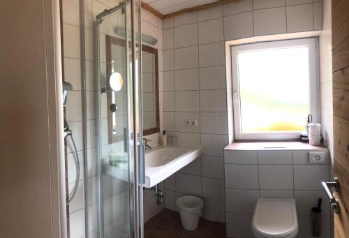 Koupelna v ubytování Haus Voithofer