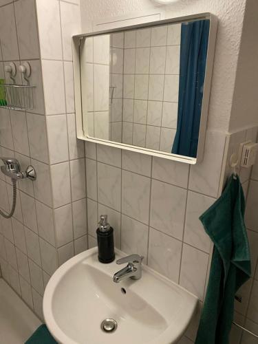 Ein Badezimmer in der Unterkunft Apartment im Zentrum Dresdens