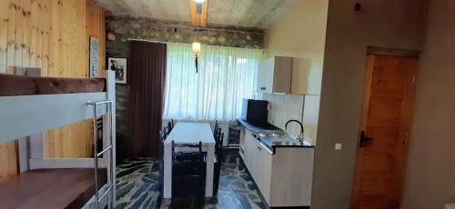 Kuchyň nebo kuchyňský kout v ubytování Manoni Ratiani's Guesthouse