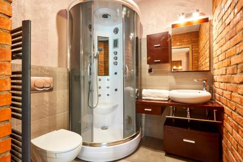 Kúpeľňa v ubytovaní Apartamenty na Poludniowym Stoku