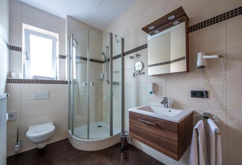 Koupelna v ubytování Hotel Gasthof Fenzl