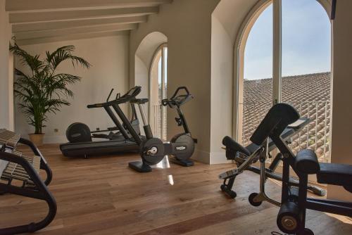 Fitness centrum a/nebo fitness zařízení v ubytování Hotel Bodega Tio Pepe
