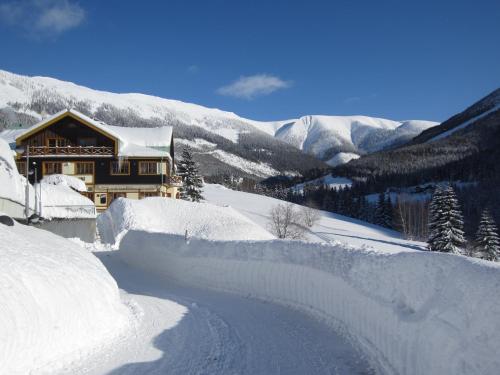 Hotel Zátiší durante el invierno