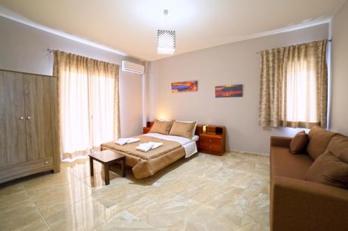 Cama o camas de una habitación en Villas metoxi