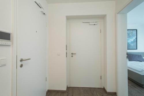 Katil atau katil-katil dalam bilik di Ferienwohnung Arguna