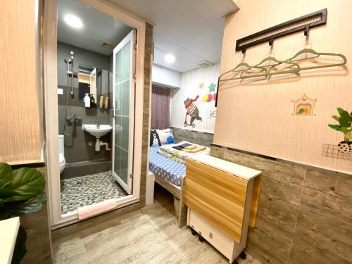 Kúpeľňa v ubytovaní Hong Kong Hostel (Tsim Sha Tsui Mansion)