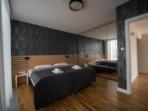 Кровать или кровати в номере Hotel Panorama