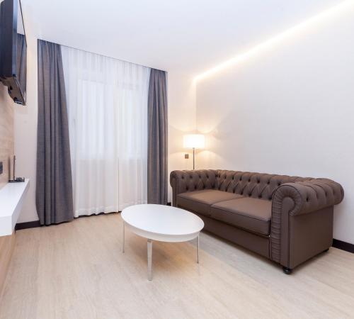 Χώρος καθιστικού στο Hotel Liabeny