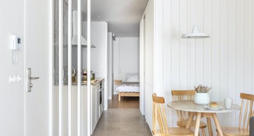 En eller flere senge i et værelse på Cozy Lisbon Alfama