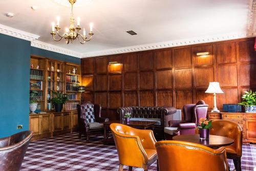 The lounge or bar area at The Moat House 