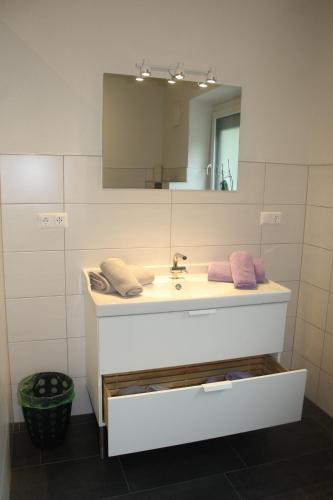 Vonios kambarys apgyvendinimo įstaigoje Ferienwohnung Fam. Bidner