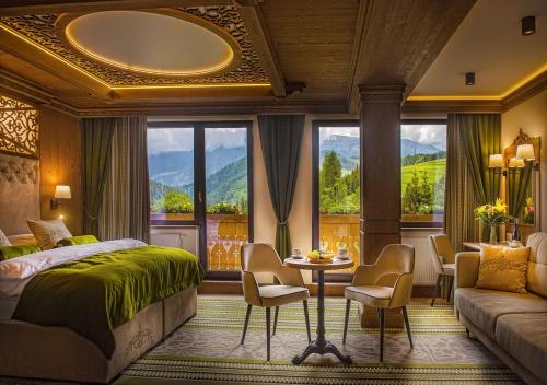 Grand Hotel**** Bachledka Strachanにあるベッド